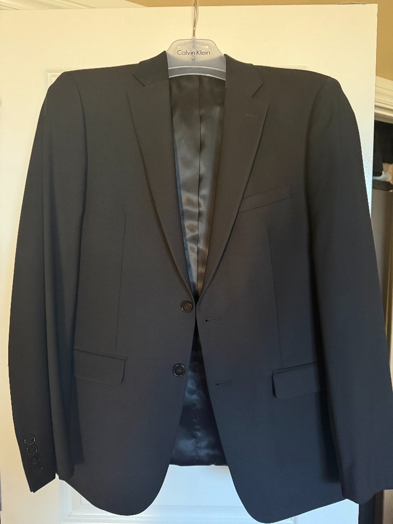 Calvin Klein Black Blazer 40r - Slim Fit